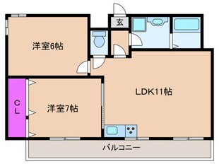 サンパレス２１住吉の物件間取画像